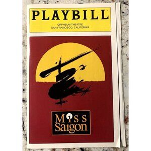 Steven Pasquale MISS SAIGON Playbill Foronda 1998 San Francisco Orpheum EUC
